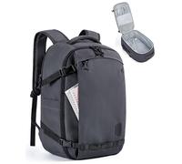 bagsmart Travel Laptop Backpack,5.6 Inch Carry On Backpack Flight Approved, TSA Approved Personal Item Travel Bag, Water Resistant Weekender Bag Luggage Daypack, Charcoal