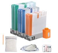 BAGSMART Travel Vacuum Bags 12 Pack with Wireless Pump Airtight Space Saver
