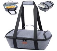 BAGSPRITE Casserole Carrier Insulated - Hot/Cold Food Carrier for 9x13 Baking Dish, Lasagna Pan