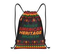 Bagssport Sack For Men Yoga Travel 36X42Cm Waterproof Unisex Drawstring Bag Native American Heritage Month