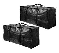 BAGTHAT! 2 Pack XXL Moving Bags, Jumbo Extra Large Heavy Duty Stronger Handles Wrap Around Storage Bags Moving Totes Storage Totes Zippered Reusable Moving Supplies Moving Boxes Clothes Comforters