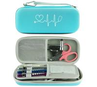 Bagtopia Stethoscope Case Compatible with 3M Littmann Classic III, Shockproof EVA Travel Carrying Case Storage Bag for Stethoscopes - Extra Mesh Pockets for Scissors & Nurse Accessories, Blue