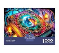 Bagua Formation 1000 Piece Classic Jigsaw Puzzles for Adults And Kids Age 12+ Brain Training Sturdy Cardboard Holiday Bright Tai Chi Puzzle Home Fun Activity 52x38cm/1000pcs