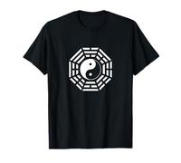 Bagua Mirror Feng Shui Design Yin/Yang Eight Trigrams Symbol T-Shirt