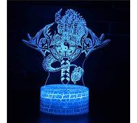 Bagualong 3D Night Light 16 Color Change Lamp Acrylic Flat ABS Base USB Charger Home Decoration Toy Brithday Xmas Kid Children Gift