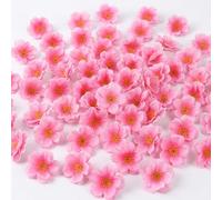BAGUBDR 100Pcs Cherry Blossom, Pink Artificial Flower Petals, Spring Artificial Flowers Ideal for Spring Festivals, Party Decorations and Beautiful Photo Backdrops