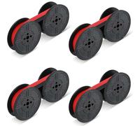 BAGUBDR 4Pcs Typewriter Ribbon, 1/2in Wide Typewriter Red Black Dual Sided Print Easy Install Compatible with Most Typewriters Suitable for Home and Office Ribbon Replacement for Typewriter Machines