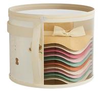 BAGUBDR Hat Box, Cute Fine Little Bear Hats Boxes for Flowers, Hat Organiser for Baseball Caps Round Gift Box Ideal for Enthusiasts Enjoy Organizing and Managing