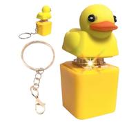 BAGUBDR Keyboard Fidget Toy, Funny Desk Accessories, Fun Keycap Keyboard Keychain with Colorful Lights Office Gadgets for Desk Suitable for Managing Emotions and Relaxing Mood