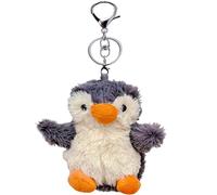 BAGUBDR Penguin Teddy Keychain, Cute Plushie Toy for Little Boys and Girls, Soft Stuffed Animal for Travel Comfort and Bedtime Companion, Adorable Penguin Gift