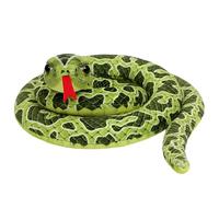BAGUBDR Snake Teddy, Green Fake Snake, 100 Cm Snake Plush, Soft and Huggable Snake Model, Jungle Themed Decorations Prank Prop for Halloween Decorations/Prank Props