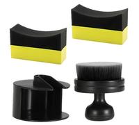 BAGUBDR Tyre Dressing Applicator, Detailing Brushes Car Detailing Reusable Internal and External Cleaning Portable and Lightweight Suitable for Applying Tire Gloss Cleaning Car Surfaces