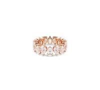 Bague Femme Matrix Vittore Poire Blanche Or Rose - Swarovski 52