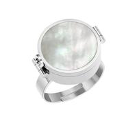 Bague Porte-Baume à Lèvres | Mini Médailon Multifonctionnel pour Doigt | Cache Baume Hydratant Voyage pour Femme Adolescent Université Rendez-vous Hiver Cadeau Petit Ami Pratique Discrète et Stylée