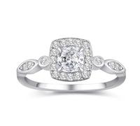 BAGUTTA PAVONE 925 Sterling Silver Natural Green Olivine Yellow Crystal White Blue Topaz Engagement Rings 18K Gold Plated, 7, Sterling Silver, Cubic Zirconia