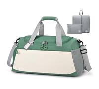 BAGZY 55 x 35 x 25 cm Cabin Bag Underseat Cabin Luggage for KLM Lufthansa Ryanair 55x35x25 Waterproof 50L Travel Bags Lightweight Carry on Suitcase Weekend Hospital Luggage Foldable Women Men Green