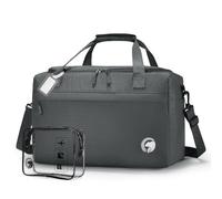 BAGZY Ryan Air Under Seat Bag 40x20x25 Cabin Bags 40x25x20 Foldable Travel Duffel Bag Flight Bag Waterproof Carry on Hand Luggage for Hospital Weekend Overnight Holdall for Women and Men 20L Grey