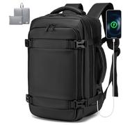 BAGZY Ryan Air Under Seat Bag 40x20x25 for Airplanes Flight Cabin Bags Carry On Backpack 20L Hand Luggage Bag Waterproof Laptop Backpack 14 Inch for Travel Business College Daypack Men Women Black