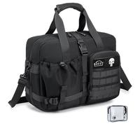 BAGZY Wizz Air Cabin Bags 40x30x20 Underseat Cabin Bags with 15.6 Inch Teacher Tote Bag with Laptop Compartment Carry on Luggage for Flight Tactical Travel Duffle Bag for Nurse Work Men Woman Black