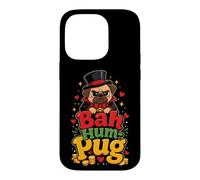 Bah Hum-Pug Grumpy Christmas Pug Lover Case for iPhone 14 Pro