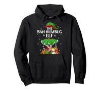 Bah Humbug Elf Christmas Family Elf Squad Xmas Girls Women Pullover Hoodie