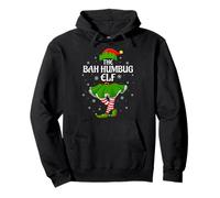 Bah Humbug Elf Christmas Family Girls Women Elf Squad Xmas Pullover Hoodie