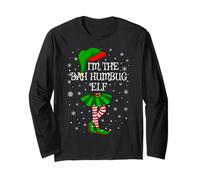 Bah Humbug Elf Christmas Family Group Women Girls Xmas Long Sleeve T-Shirt