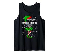 Bah Humbug Elf Christmas Family Group Women Girls Xmas Tank Top