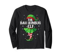 Bah Humbug Elf Christmas Girls Women Elf Squad Xmas Family Long Sleeve T-Shirt