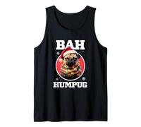 Bah Humbug Funny Christmas Pet Pug Tank Top