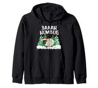 Bah Humbug I Hate Christmas Xmas Hater Anti Christmas Zip Hoodie