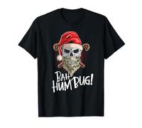Bah Humbug Skull Hat Santa's Favorite Candy Christmas Pajama T-Shirt