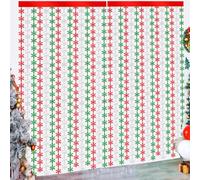 BAHABY 2 Pack 3.3x6.6ft Christmas Tree Foil Fringe Curtains Sparkling Tinsel Backdrop for Holiday Party Decorations Christmas New Year Photo Booth Props