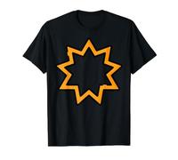 Bahai Religion Should Unite All Hearts BAHA’i Symbol Unity Value Graphic T-Shirt, Men, Black, M