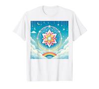 Bahai Religion Should Unite All Hearts BAHA’i Symbol Unity Value Graphic T-Shirt, Men, White, M