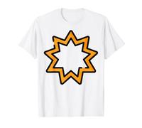 Bahai Religion Should Unite All Hearts BAHA’i Symbol Unity Value Graphic T-Shirt, Men, White, M