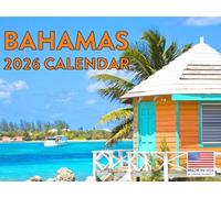 Bahamas Calendar 2026 Monthly Wall Calender 12 Month | American Made In The USA