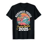 Bahamas Cruise 2025 Flamingo Sunset Family Matching Trip T-Shirt