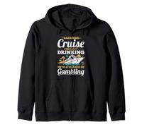 Bahamas Cruise Forecast Drinking with a Chance of Gambling Zip Hoodie