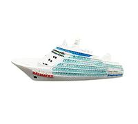 Bahamas Cruise Ship Shape Refrigerator Magnet Travel Souvenir 3D Fridge Decoration Magnetic Sticker Hand Painted Craft