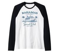 Bahamas Cruise Social Club Est 2026 Raglan Baseball Tee