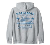 Bahamas Cruise Social Club Est 2026 Zip Hoodie