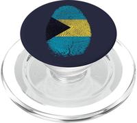 Bahamas Flag Fingerprint It is in my DNA Bahamians PopSockets PopGrip for MagSafe