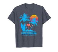 Bahamas, Grand Bahama T-Shirt, Men, Heather Blue, 4X-Large