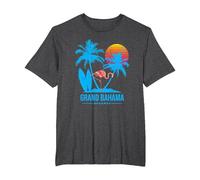 Bahamas, Grand Bahama T-Shirt, Men's Big and Tall, Dark Heather Grey, 2X Tall