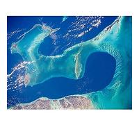Bahamas Islands Warm Waters NASA Photograph Unframed Wall Art Print Poster Home Decor Premium