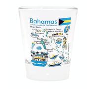 Bahamas Landmarks and Icons Collage Shot Glass