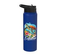 Bahamas Sea Turtle Cruise Tropical Vacation Stainless Steel Insulated Water Bottle