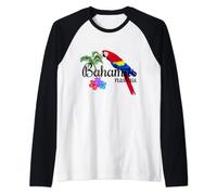 Bahamas Tropical Destination Beach Raglan Baseball Tee