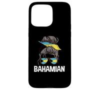 Bahamian Girl Messy Hair Bun Apparel Bahamas Women Case for iPhone 15 Pro Max